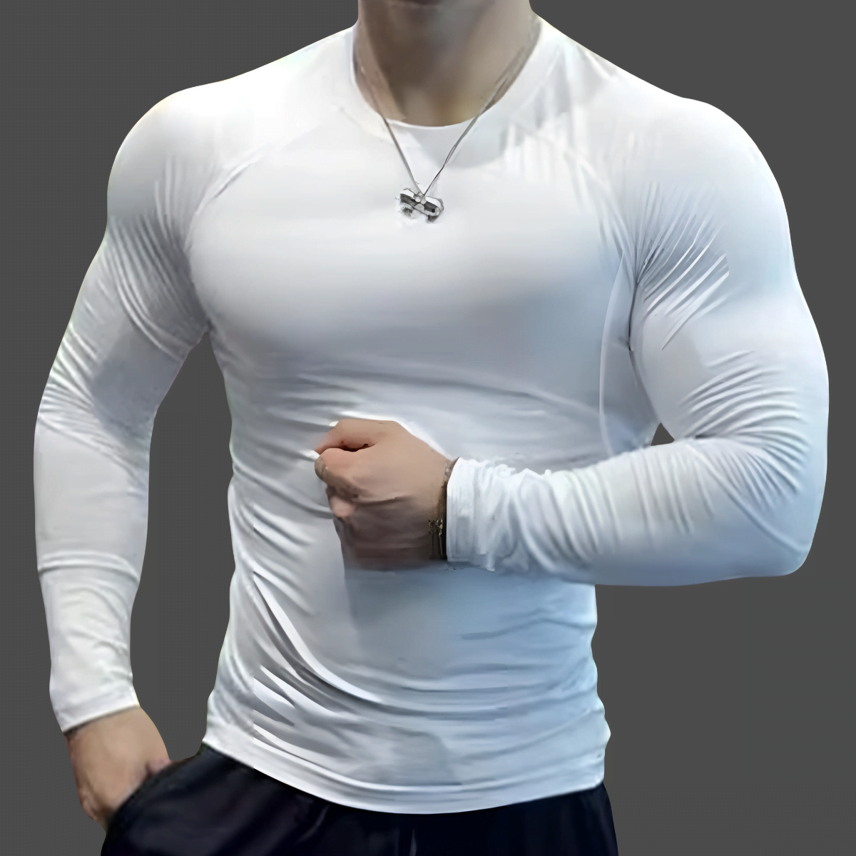 AETHR KRATOS – Men’s Long Sleeve Compression Shirt.