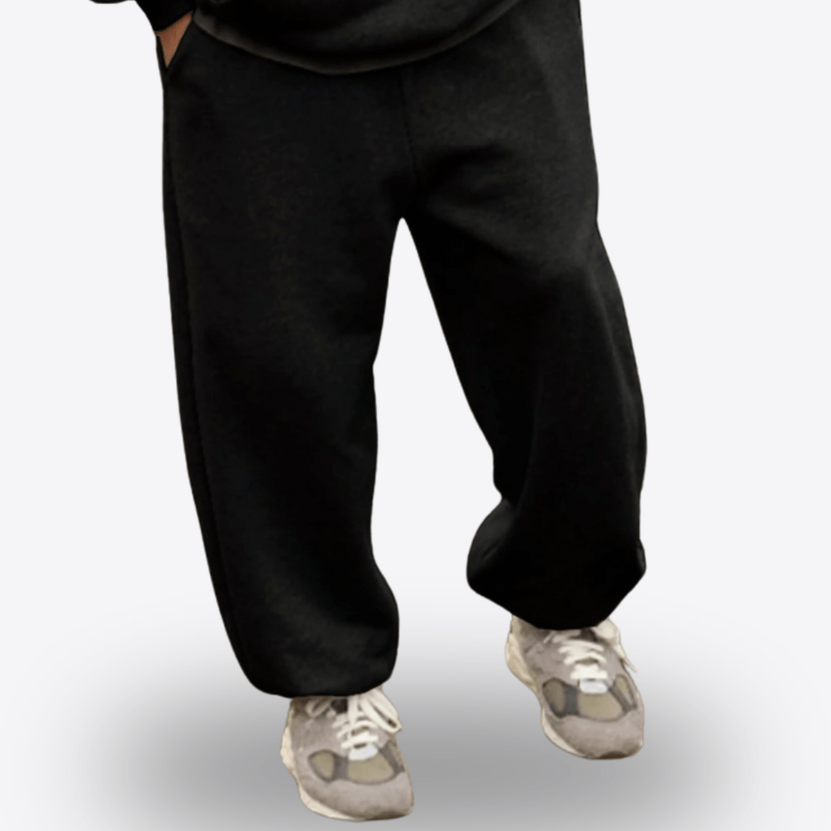 AETHR Kronos Baggy Jogger – Men’s Black Oversized Sweatpants