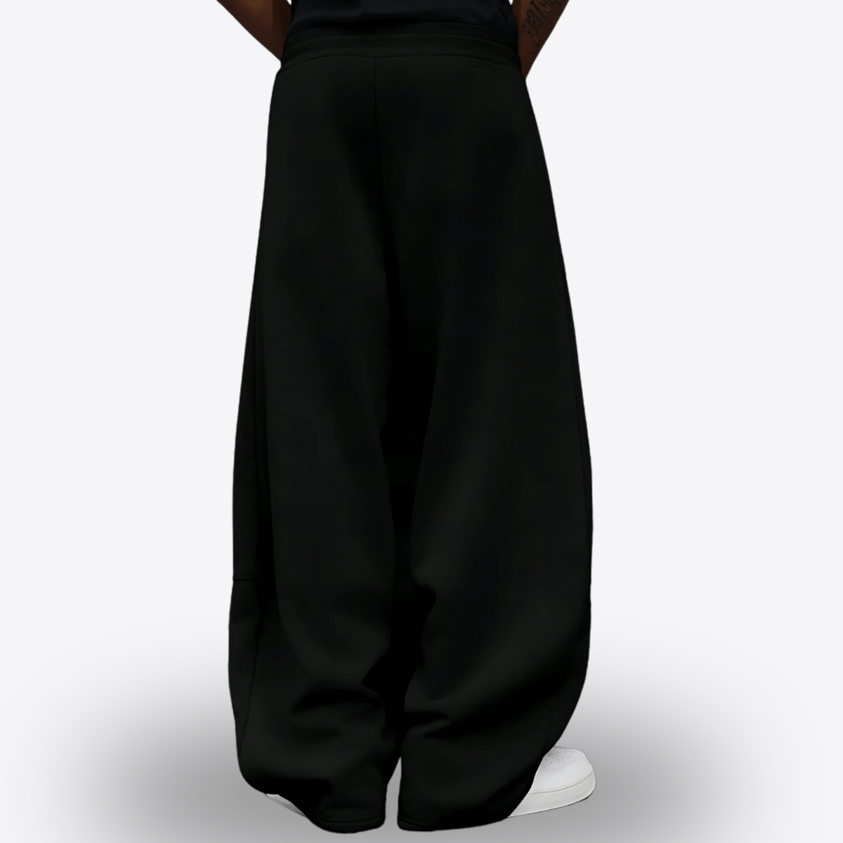 AETHR Hades Wide-Leg Sweatpants – Men’s Black Loose-Fit Jogger