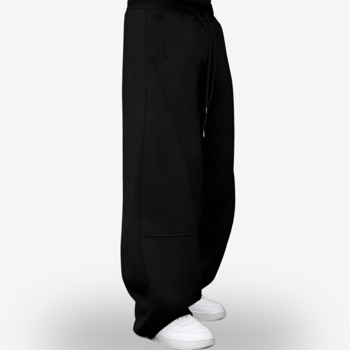 AETHR Hades Wide-Leg Sweatpants – Men’s Black Loose-Fit Jogger
