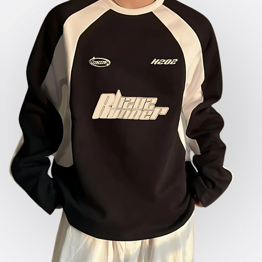 AETHR ARES – Men`s Oversized Raglan Crew Sweatshirt | Sportlife