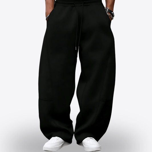 AETHR Hades Wide-Leg Sweatpants – Men’s Black Loose-Fit Jogger