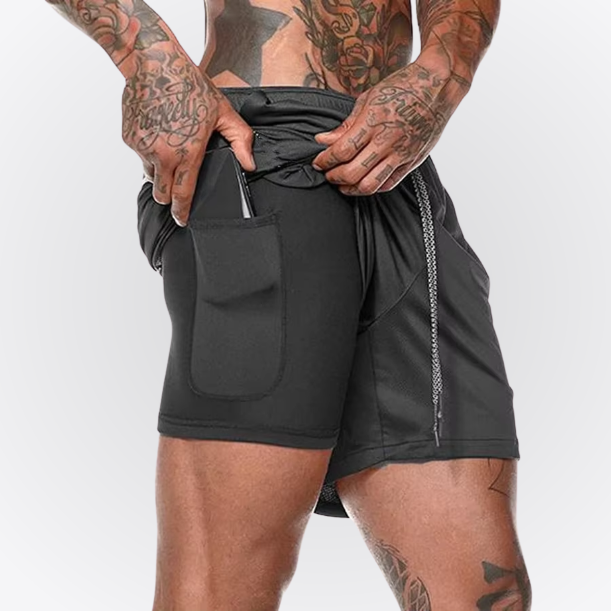 AETHR PRIME, Gym Running Shorts With Liner